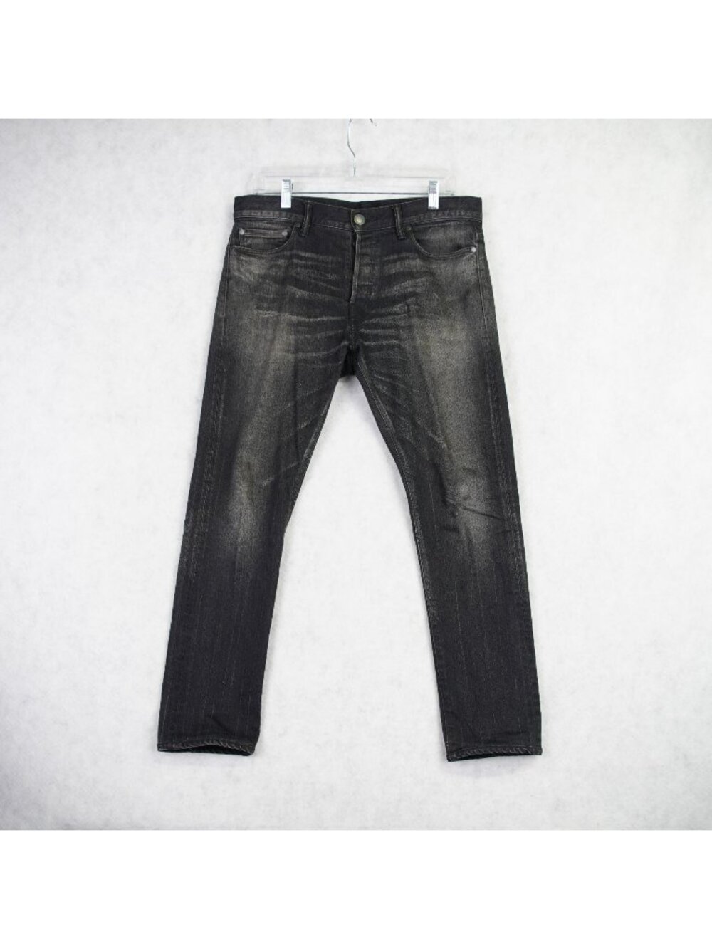 John Elliott The Cast 2 Slim Fit Jeans Mens 30x27 Black Button Fly Made In Japan